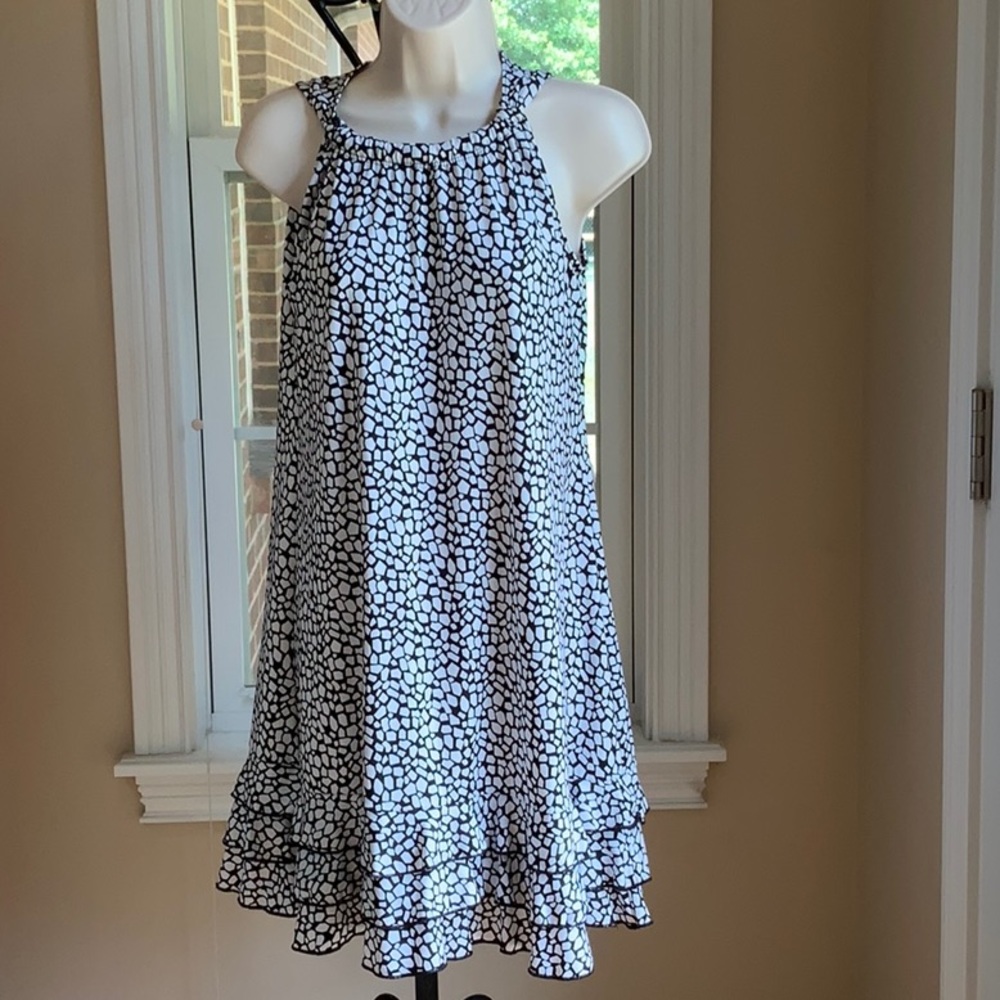MSK A-Line Bell-Shaped Dress w/Ruffled Hem